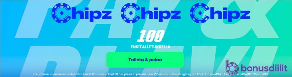 Chipz Casino bonus