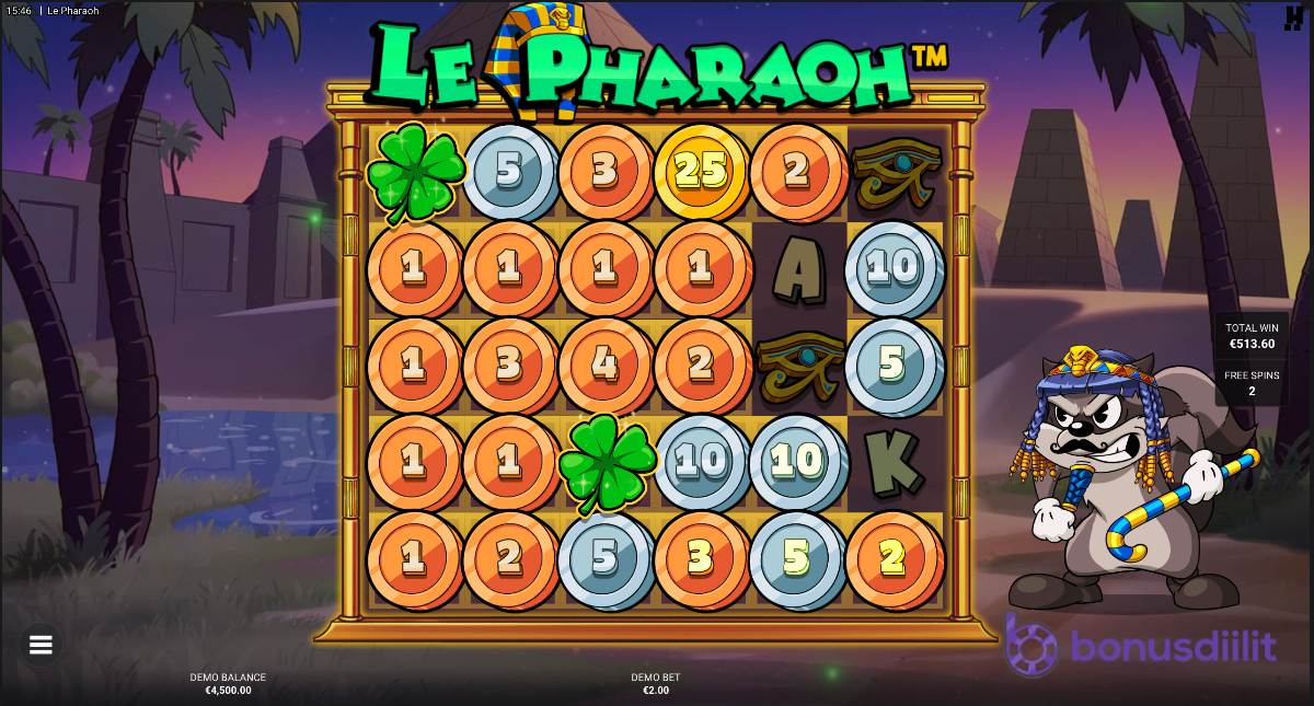 Le Pharaoh bonusgame