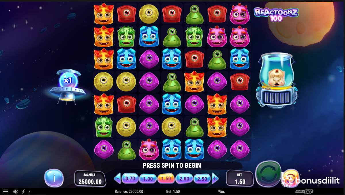 Reactoonz 100 slot