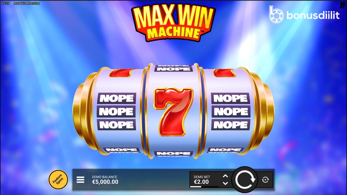 Max Win Machine demo