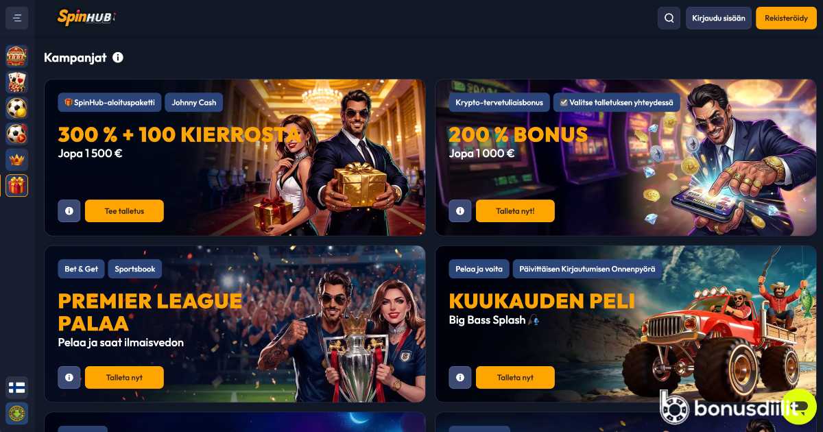 Spinhub Casino bonus